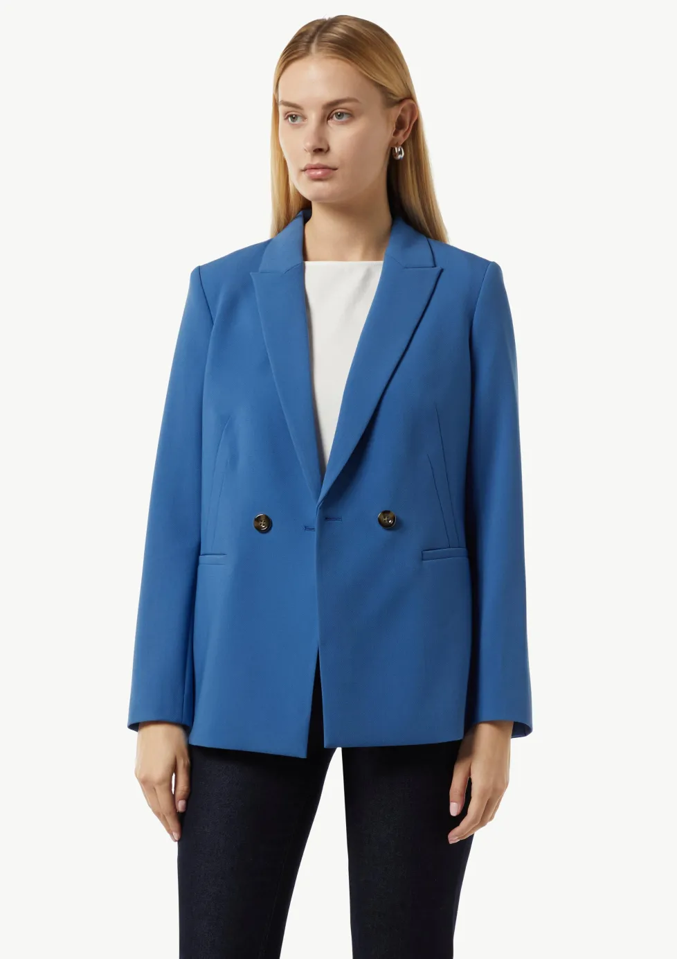 Antaillierter Twill-Blazer