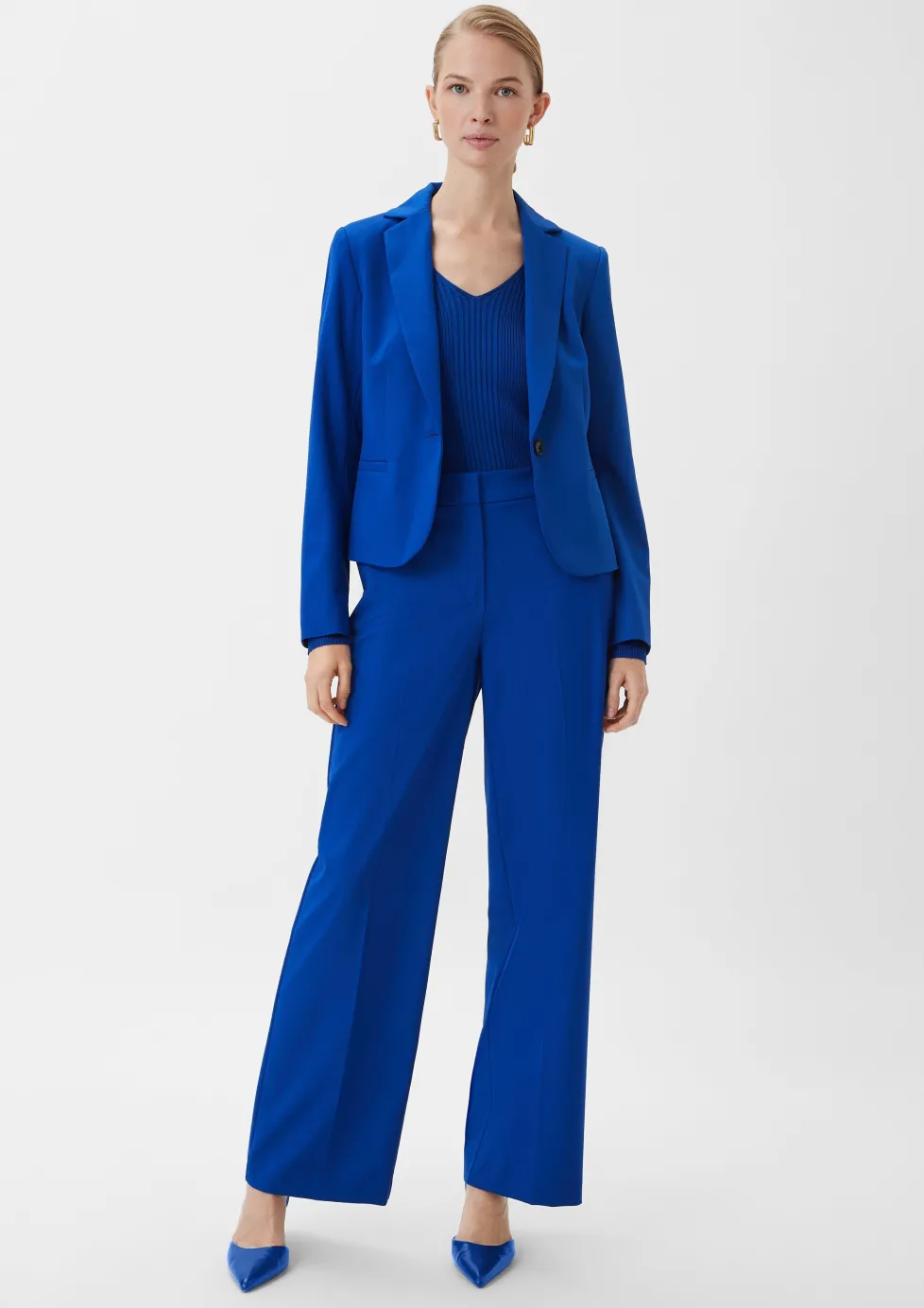 Anzughose mit Wide Leg