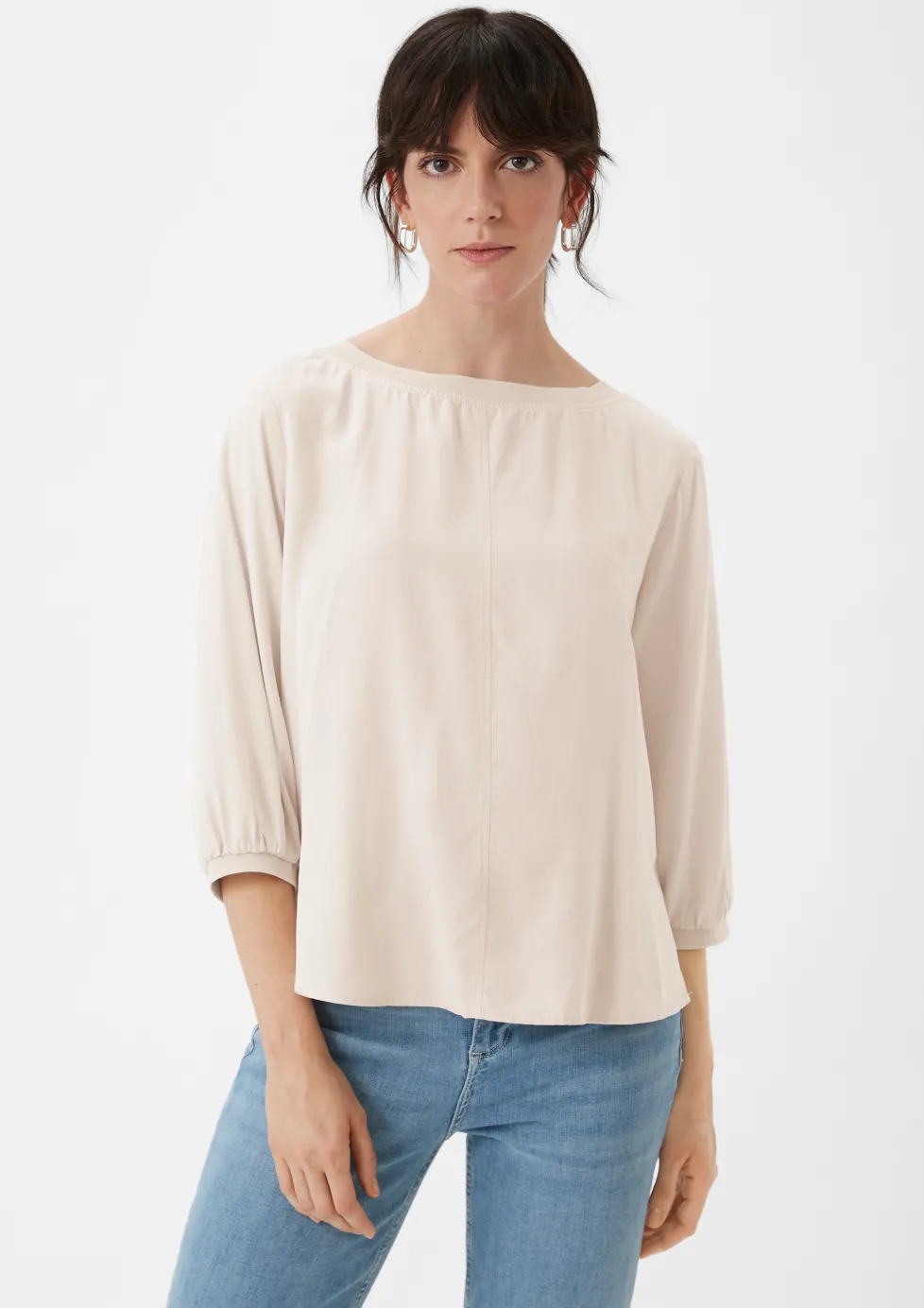 3/4-Arm-Bluse aus Modal