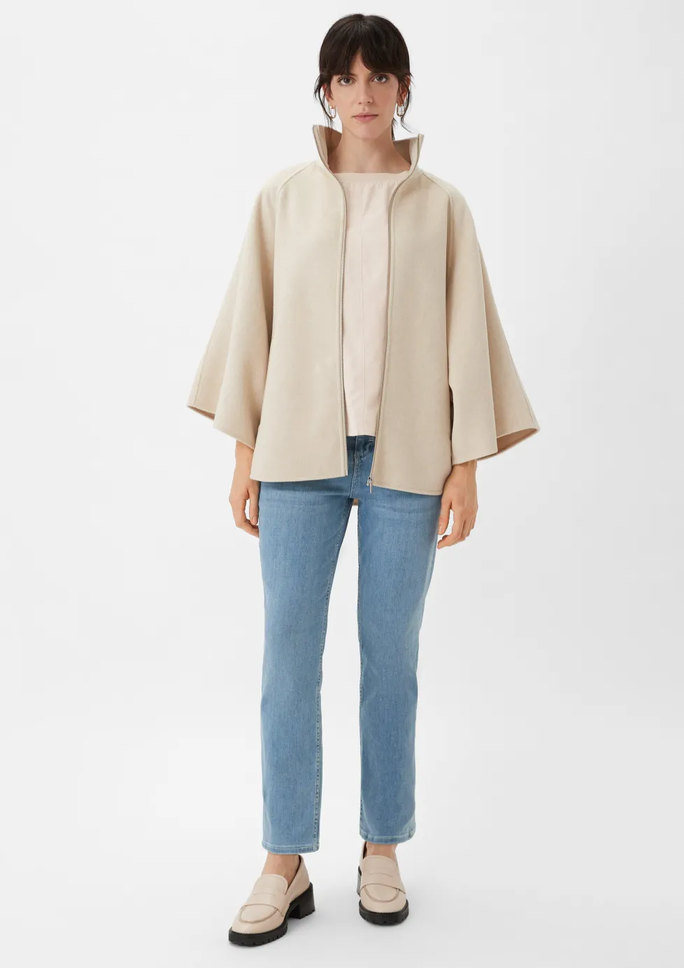 3/4-Arm-Bluse aus Modal