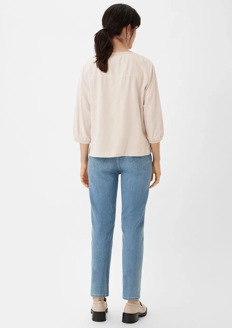 3/4-Arm-Bluse aus Modal