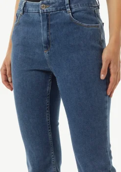 Ausgestellte Ankle-Jeans