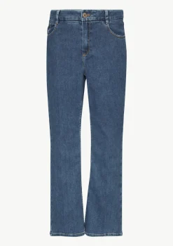 Ausgestellte Ankle-Jeans