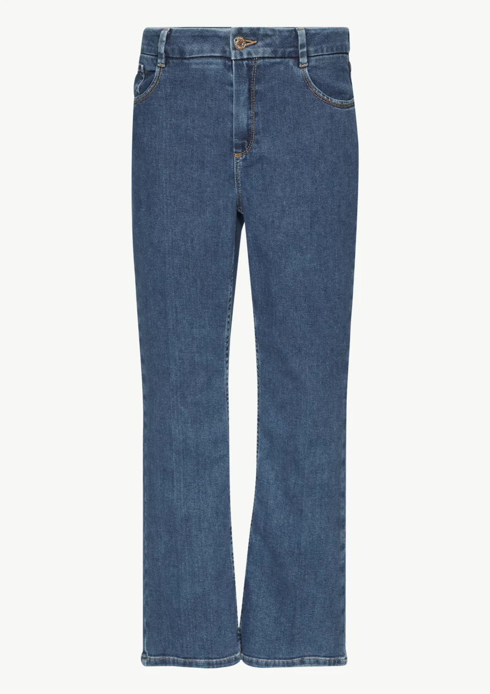 Ausgestellte Ankle-Jeans