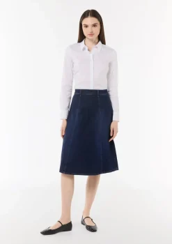 Ausgestellter Jeansrock