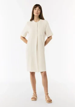 Ausgestelltes T-Shirt-Kleid aus Modal