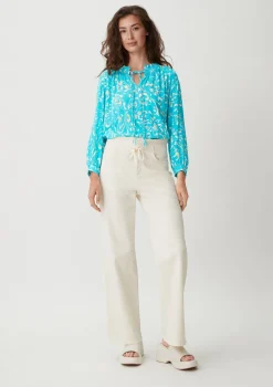 Baumwollbluse aus Crêpe