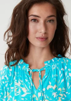 Baumwollbluse aus Crêpe