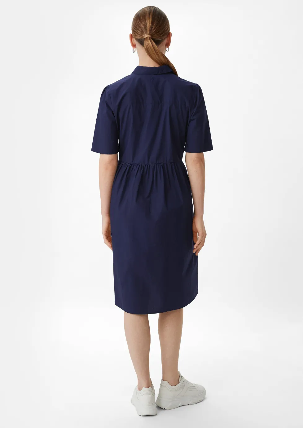 Baumwollkleid mit Hemdkragen