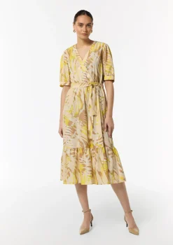 Baumwoll-Kleid mit Puff-Ärmeln