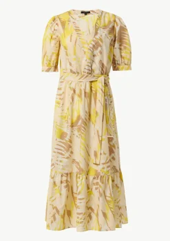 Baumwoll-Kleid mit Puff-Ärmeln