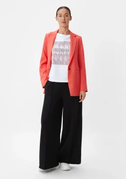 Baumwollshirt mit gummiertem Frontprint