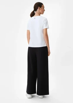 Baumwollshirt mit gummiertem Frontprint