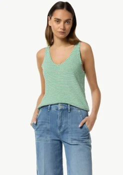 Baumwoll-Stricktop im Slim Fit