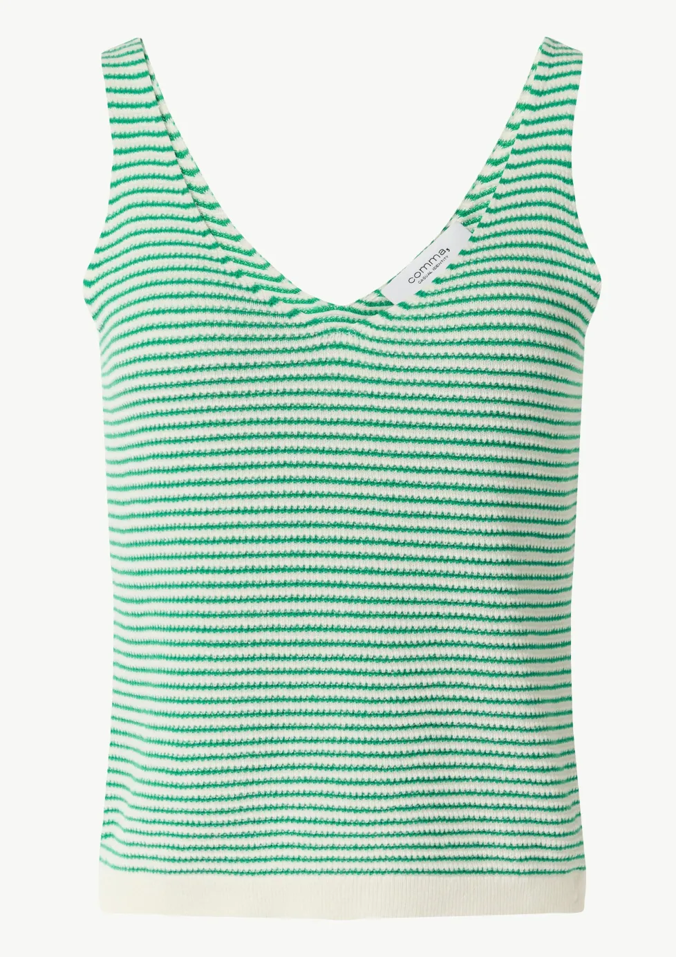 Baumwoll-Stricktop im Slim Fit