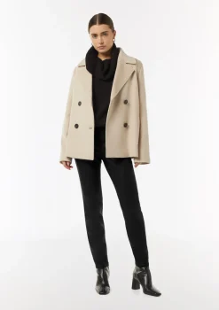 Beschichtete Hose im Skinny Fit