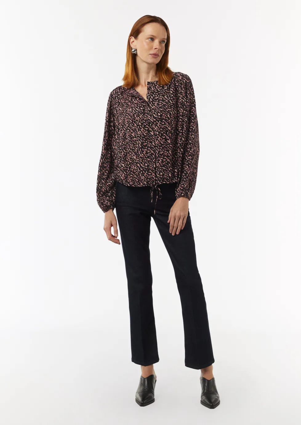 Crêpe-Bluse aus Viskose