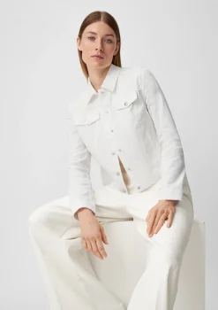 Jeansjacke mit Kentkragen