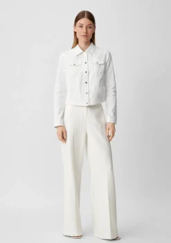 Jeansjacke mit Kentkragen