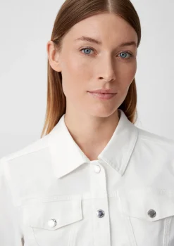 Jeansjacke mit Kentkragen