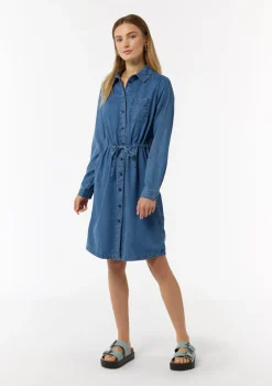 Jeanskleid mit Hemdkragen