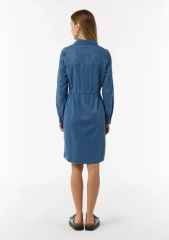 Jeanskleid mit Hemdkragen