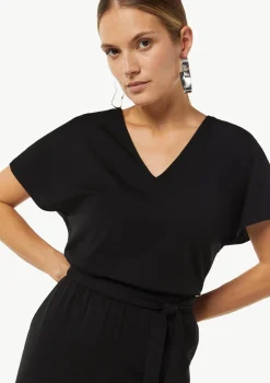 Jersey-Overall mit Taillengürtel im Loose Fit