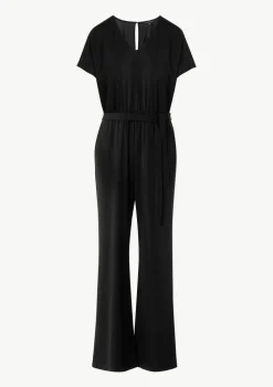 Jersey-Overall mit Taillengürtel im Loose Fit