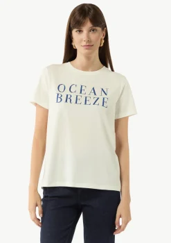 Jersey-T-Shirt mit Artwork