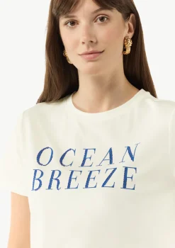 Jersey-T-Shirt mit Artwork