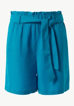 Leichte Shorts aus Lyocell mit Bindegürtel