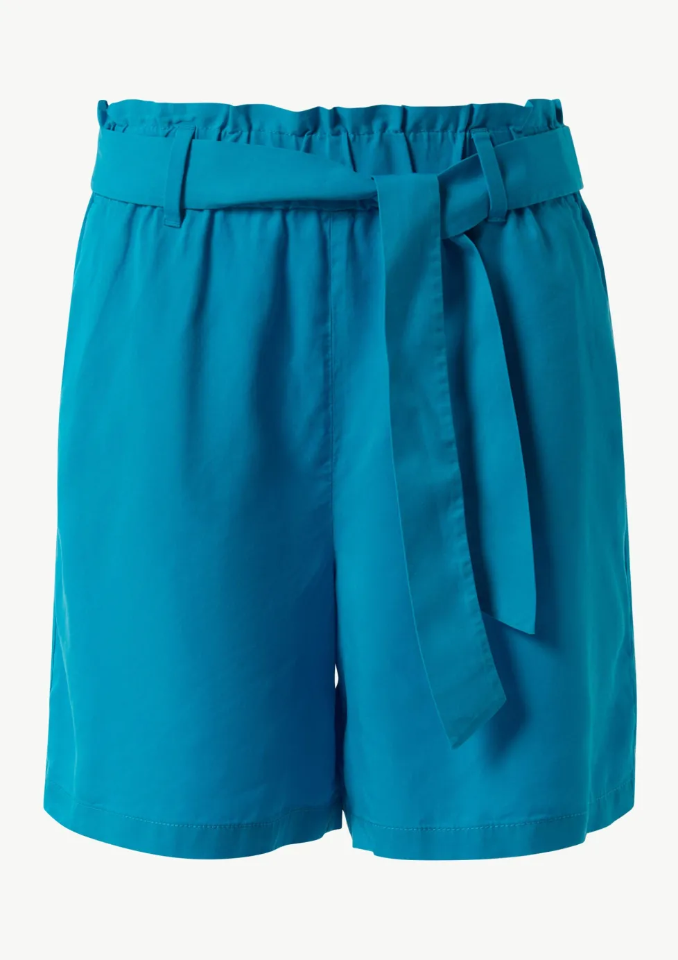 Leichte Shorts aus Lyocell mit Bindegürtel