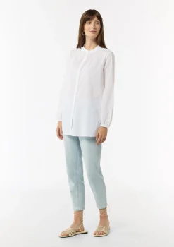 Leichte Tunika-Bluse mit Biesen-Details