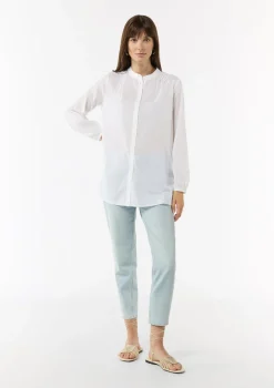 Leichte Tunika-Bluse mit Biesen-Details