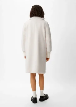 Mantel aus Teddyplüsch