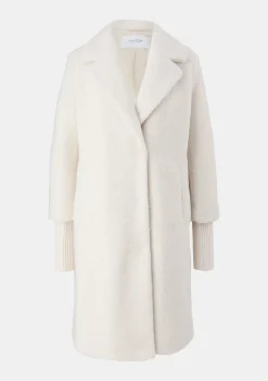 Mantel aus Teddyplüsch