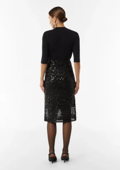 Midi-Rock mit Pailletten
