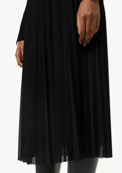 Plissierter Mesh-Rock mit elastischem Bund