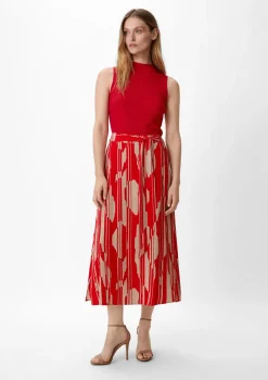 Ärmelloser Pullover mit Rippstruktur