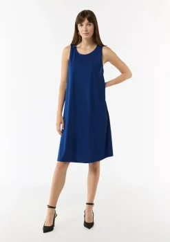Ärmelloses Jersey-Kleid in A-Linien-Form
