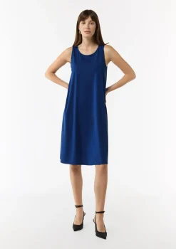 Ärmelloses Jersey-Kleid in A-Linien-Form
