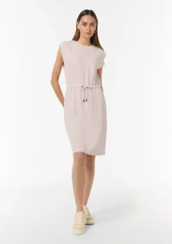 Ärmelloses Jerseykleid mit Tunnelzug