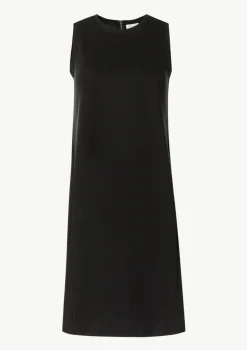 Ärmelloses Kleid mit Rundhalsausschnitt und Logo-Detail