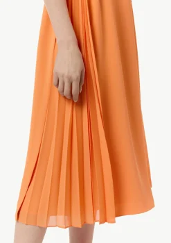 Ärmelloses Midikleid aus Crêpe