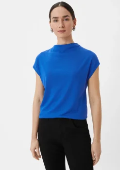 Ärmelloses Shirt aus Strickjersey