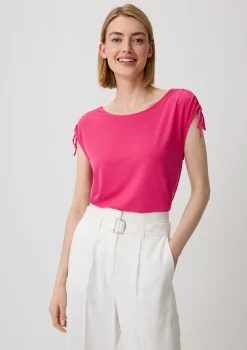 Ärmelloses Shirt aus Viskosemix