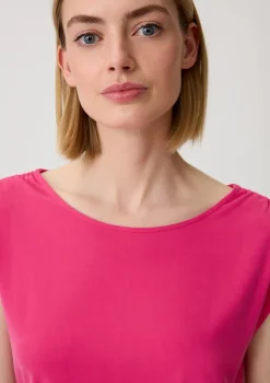 Ärmelloses Shirt aus Viskosemix