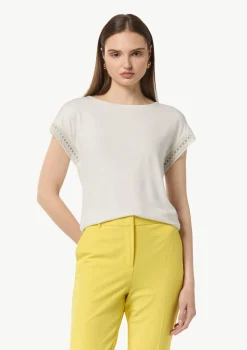 Ärmelloses Shirt mit Zierband