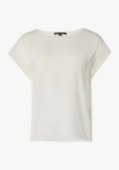 Ärmelloses Shirt mit Zierband