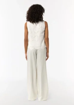 Ärmelloses Top aus Spitze